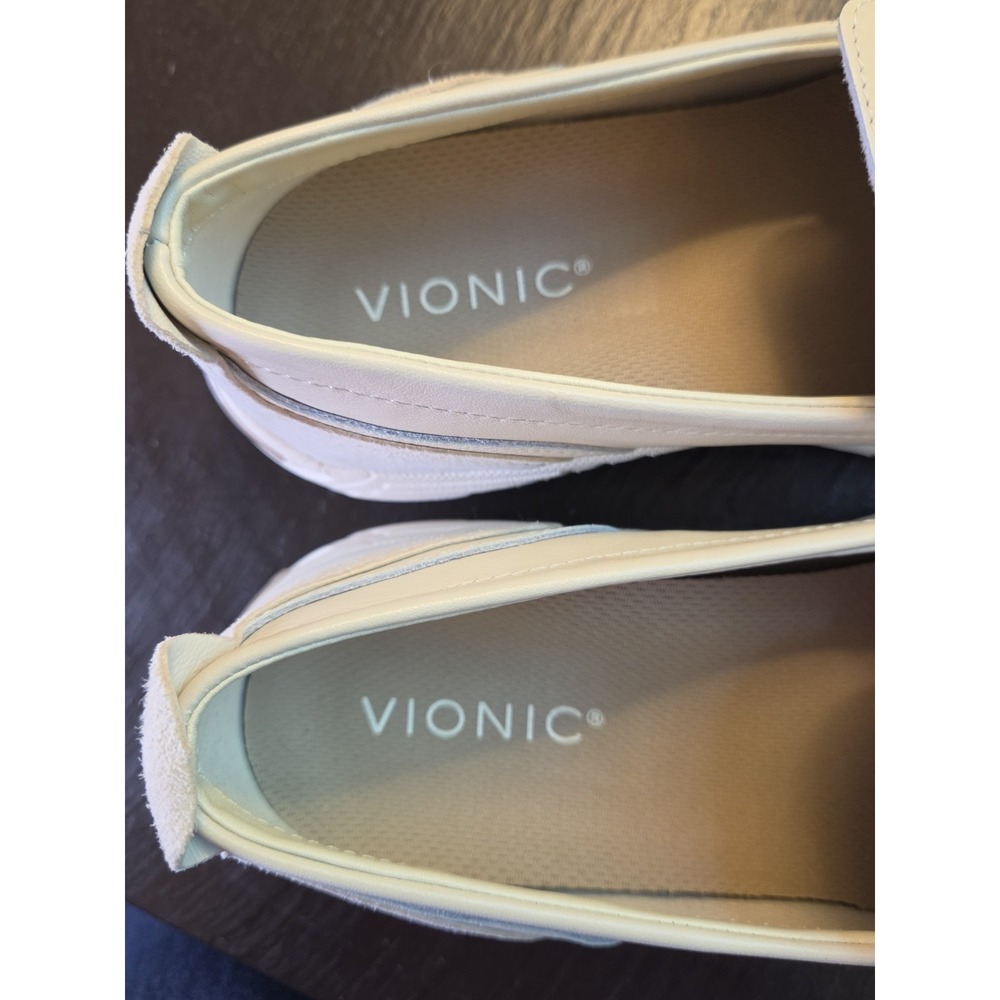 Vionic Women's Walk Roam Loafers Orthopedic Cream Leather Size 7.5 NEW! $160 - Picture 10 of 10